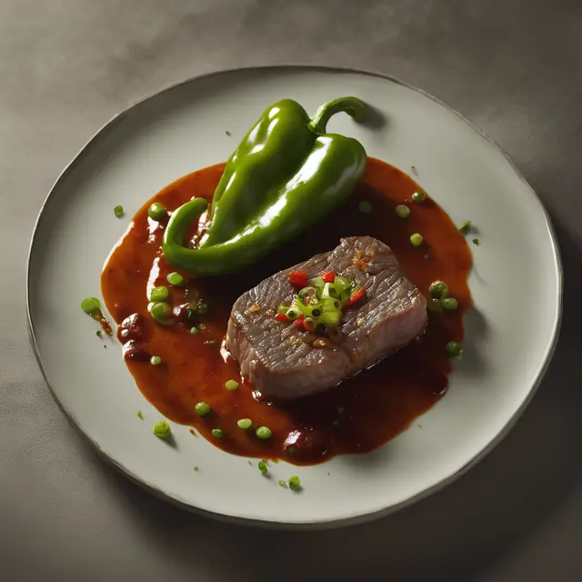 Foto de Green Pepper Fillet in Spicy Sauce