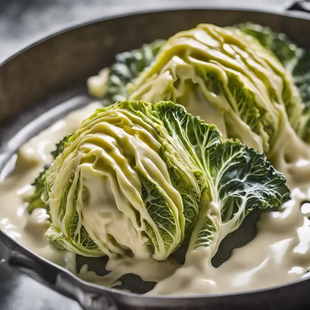 Foto de Roasted Cabbage with Cheese Sauce