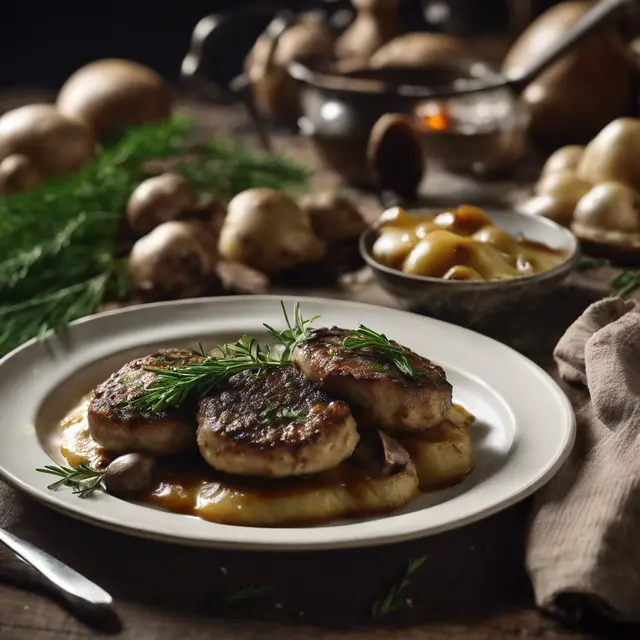 Foto de Vitelline Cutlets with Mushrooms