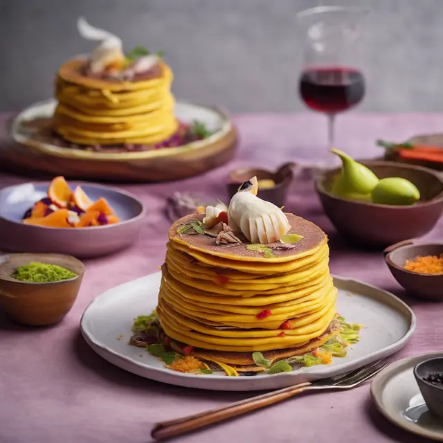 Foto de Peruvian Pancake Cake with Duck