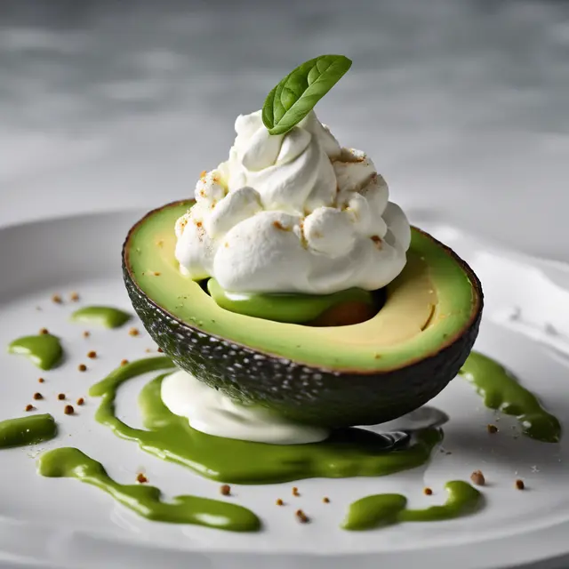 Foto de Avocado with Whipped Cream