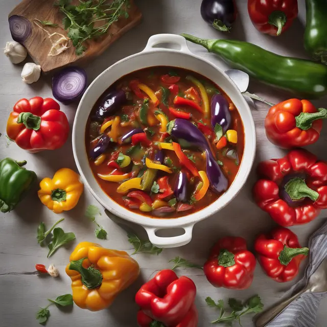 Foto de Eggplant and Vegetable Stew with Peppers