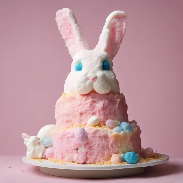 Foto de Cotton Candy Rabbit Cake