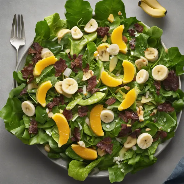 Foto de Leafy Greens Salad with Banana