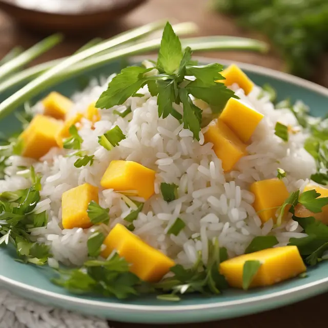 Foto de Rice, Mango, and Sweet Herb Salad