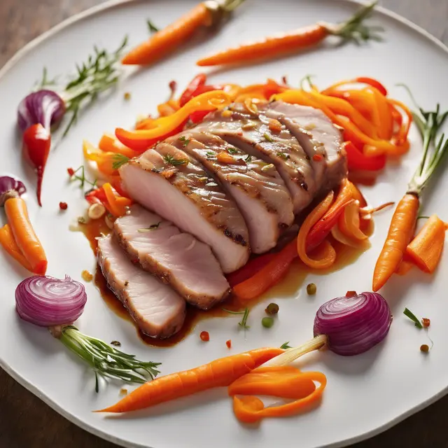 Foto de Pork Loin with Onion and Carrot