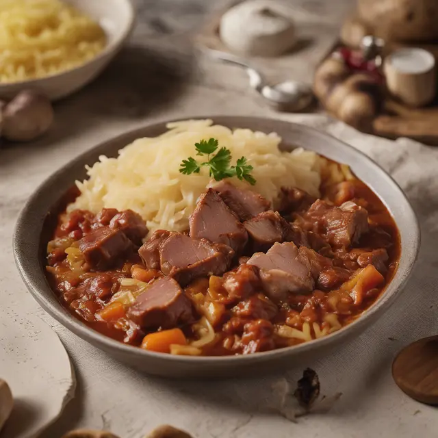 Foto de Pork Goulash with Sauerkraut