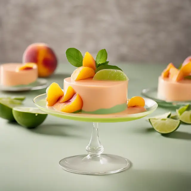 Foto de Peach and Lime Mousse Dessert