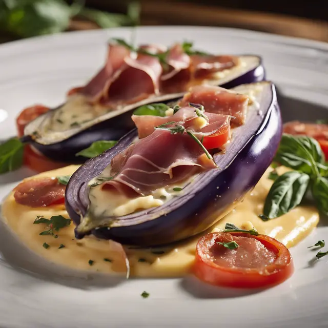 Foto de Eggplant with Cheese, Tomato, and Prosciutto