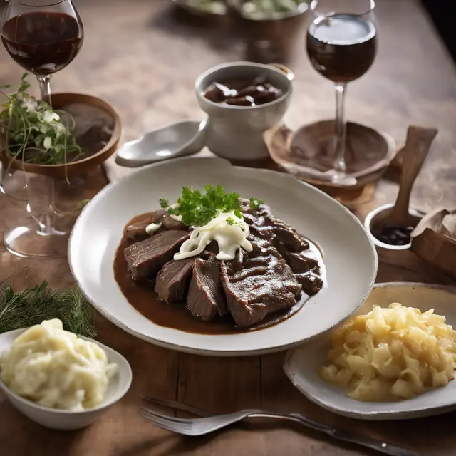 Foto de Braised Beef with Onion and Cream