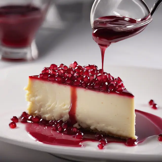 Foto de Cheese Cake with Pomegranate Glaze