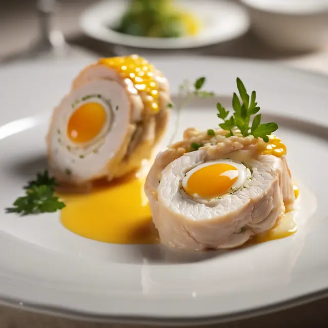 Foto de Chicken and Egg Roulade with Stuffed Egg