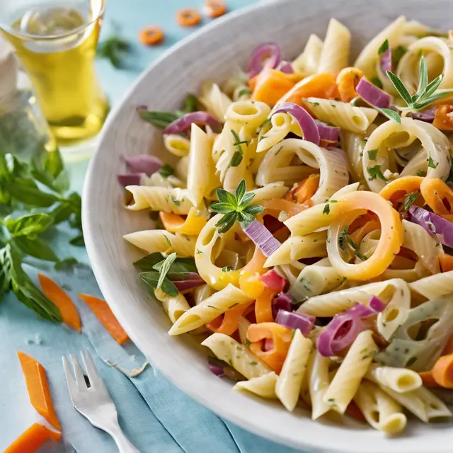 Foto de Penne Pasta Salad with Carrot and Onion