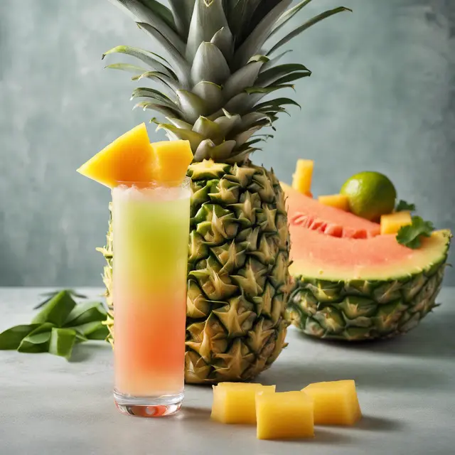 Foto de Pineapple and Melon Cocktail