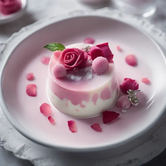 Foto de Frozen Rosewater Panna Cotta