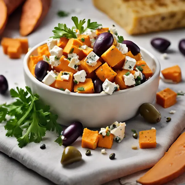 Foto de Sweet Potato Salad with Olives and Cheese