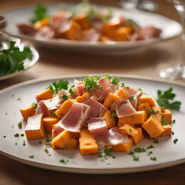 Foto de Sweet Potato Salad with Prosciutto and Toast