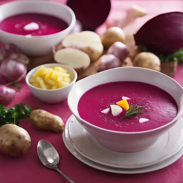 Foto de Beet and Potato Soup