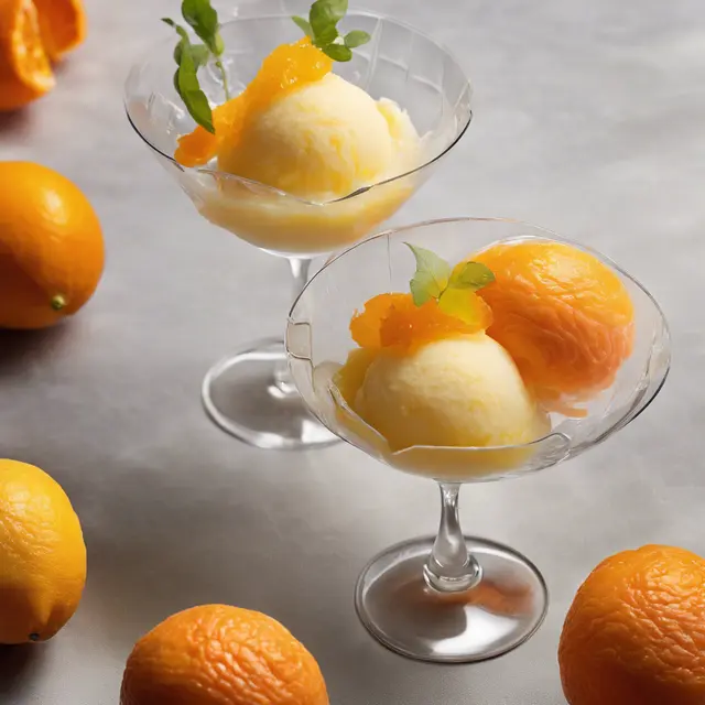 Foto de Tangerine and Lemon Sorbet