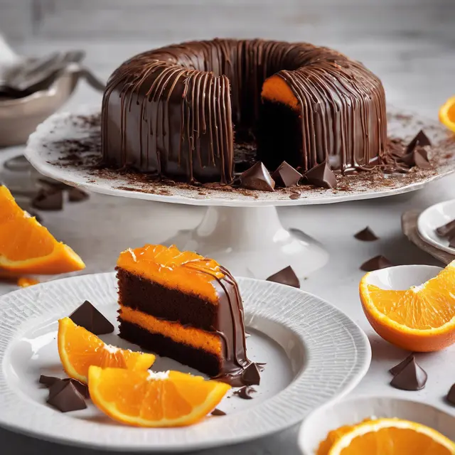 Foto de Orange Cake with Chocolate Coating