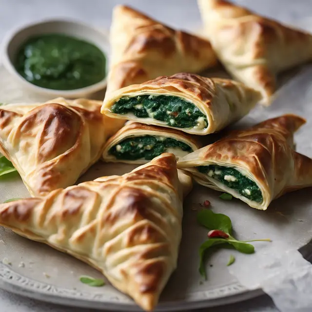 Foto de Triangle Stuffed with Spinach