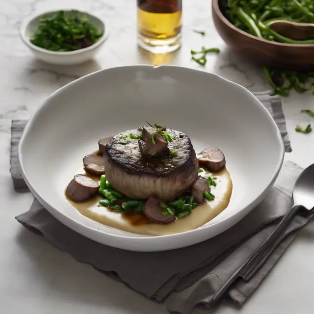 Foto de Wine-Braised Mushroom with Filet Mignon