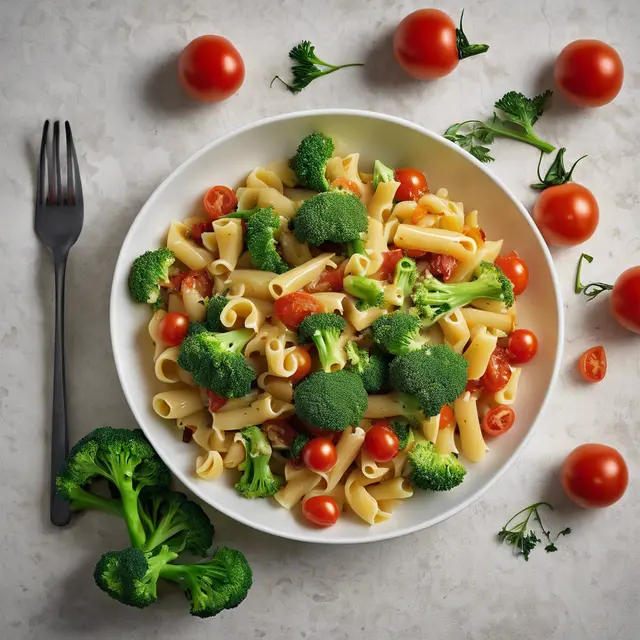 Foto de Conchinha (Macaroni) with Broccoli and Tomato