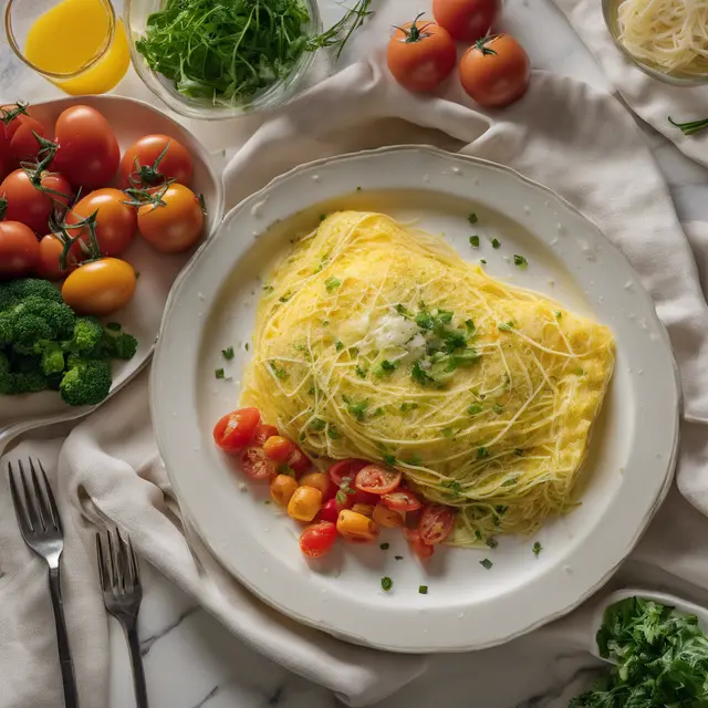 Foto de Angel Hair Omelette with Vegetables