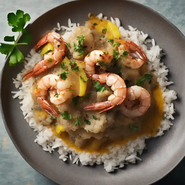 Foto de Tanzanian-Style Gray Shrimp with Coconut Ralado