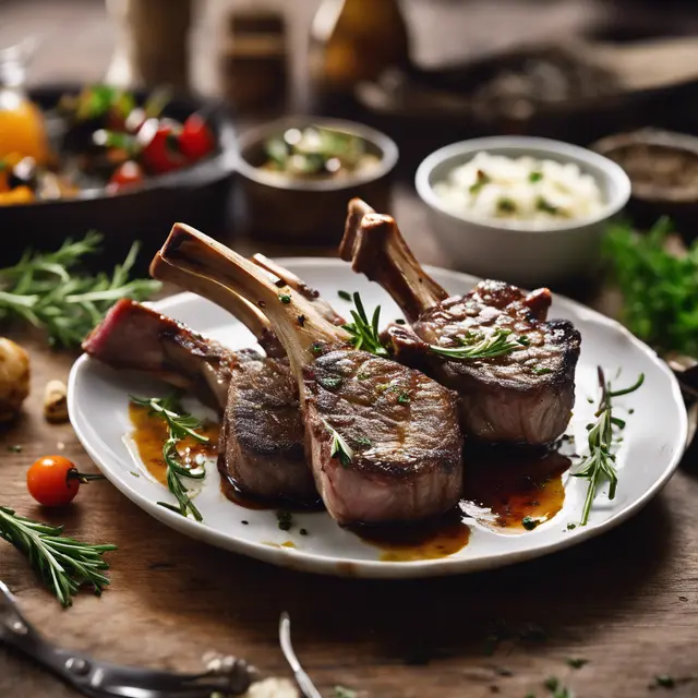 Foto de Lamb Chops Grilled to Perfection