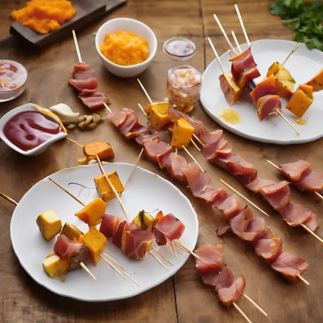 Foto de Presunto and Sweet Potato Skewers