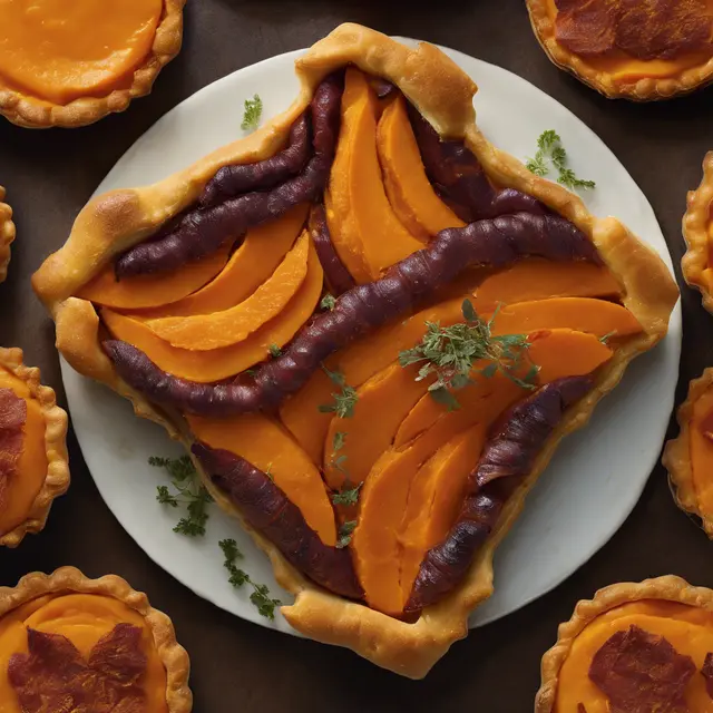 Foto de Sweet Potato and Linguiça Tart