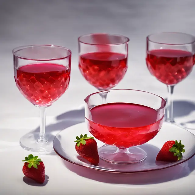 Foto de Strawberry Jell-O Wine Dessert