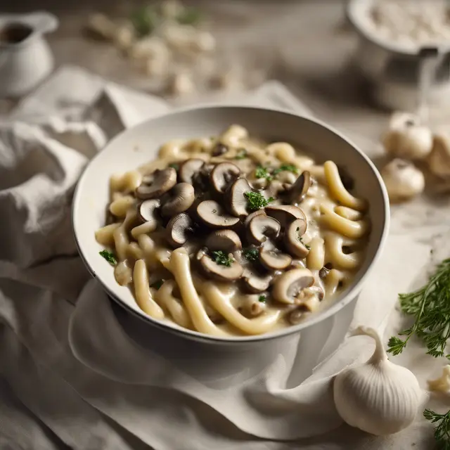 Foto de Mushroom and Garlic Sauce for Macaroni