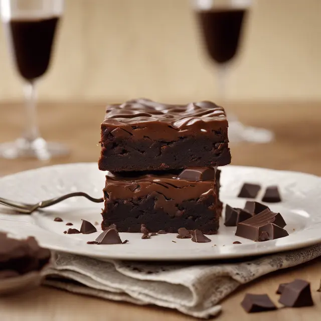 Foto de Chocolate Brownie with Chocolate Topping