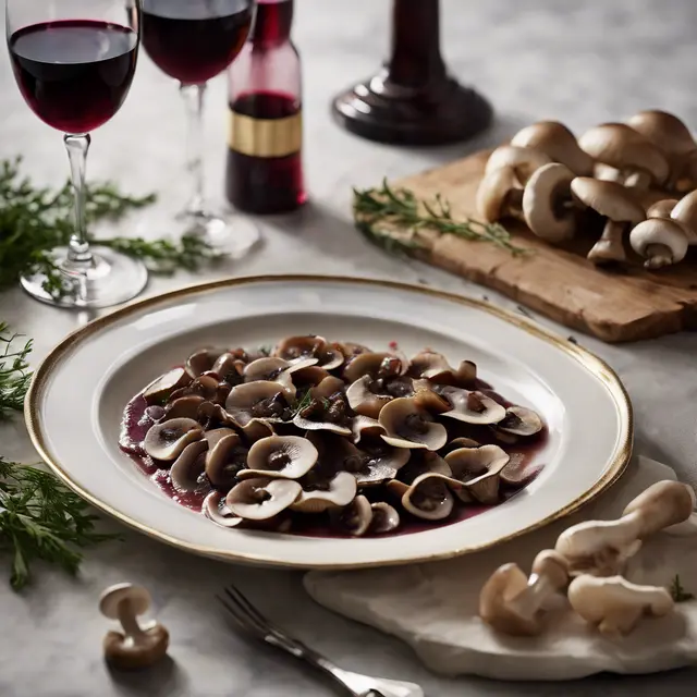 Foto de Mushroom and Wine Sauce for Prosciutto