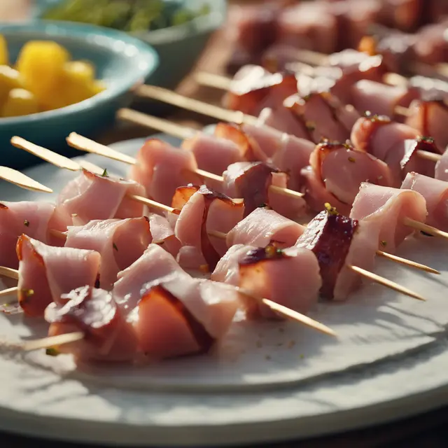 Foto de Sweet Ham on Skewers