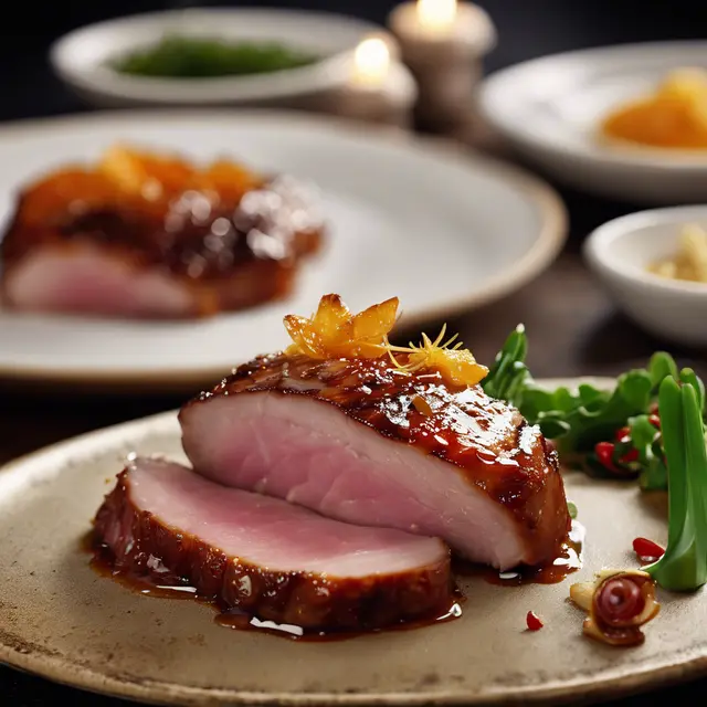 Foto de Pork Rump with Sweet and Sour Glaze