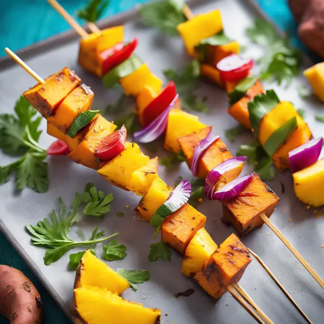 Foto de Sweet Potato and Pineapple Skewers