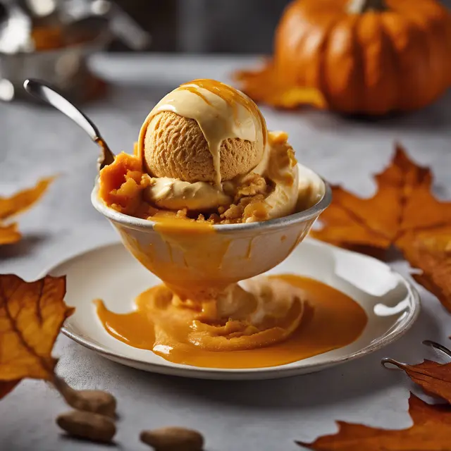 Foto de Pumpkin Ice Cream with Creme Brulee Flavor