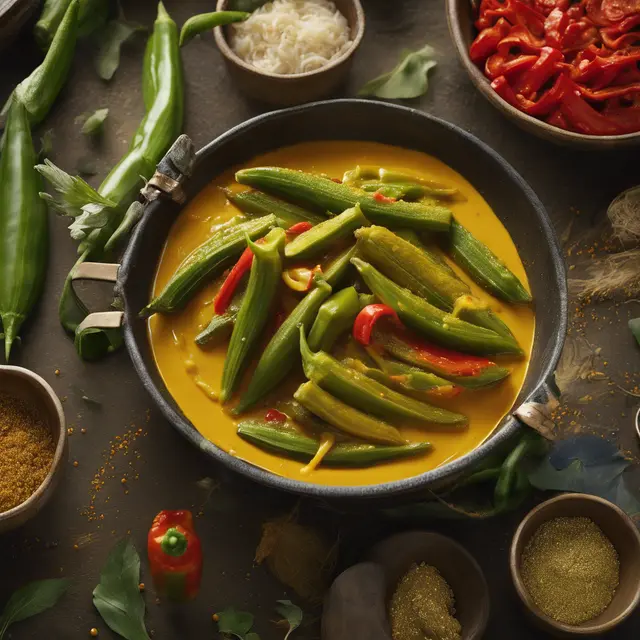 Foto de Okra in Curry Sauce (Caril)