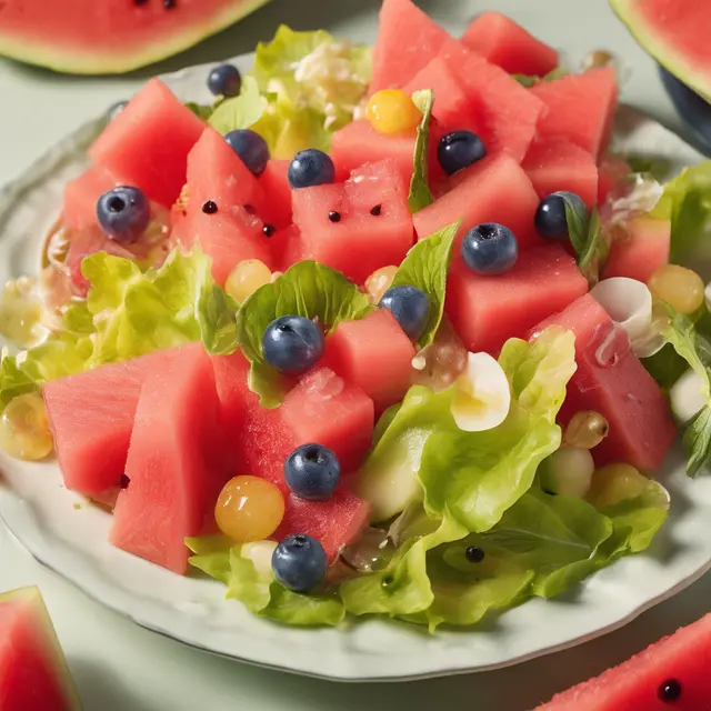 Foto de Salty Fruit Salad with Honey and Watermelon