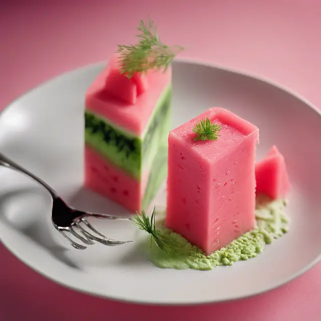 Foto de Watermelon and Horsetail Mousse