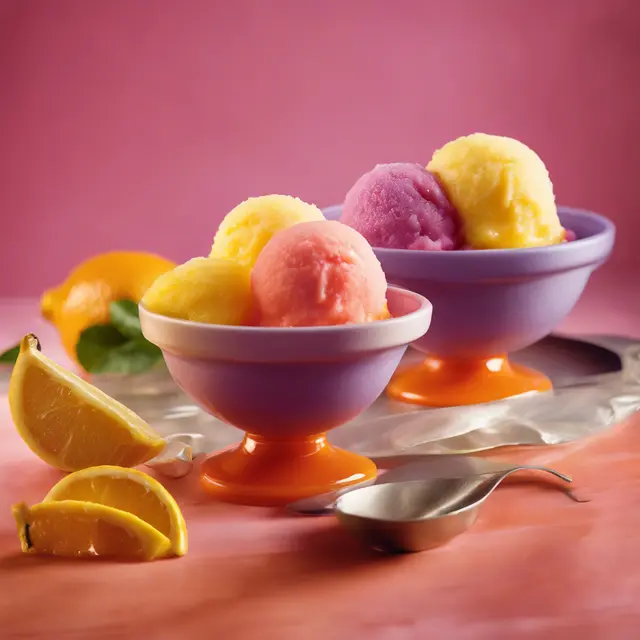 Foto de Three Fruit Sorbet