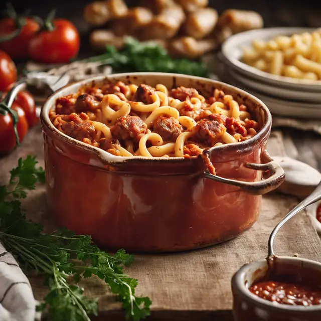 Foto de Baked Macaroni with Sausage