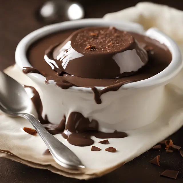 Foto de Chocolate Pudding with Coconut Sauce