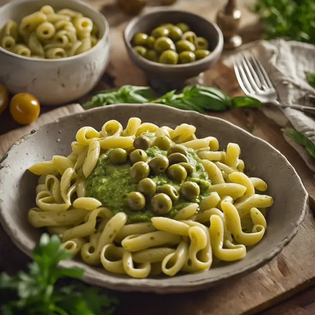 Foto de Salsa Verde and Green Olive Sauce for Macaroni