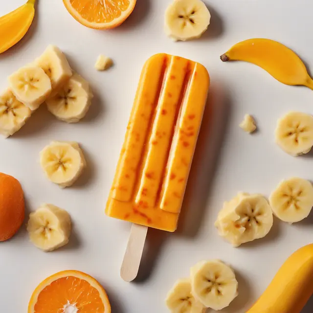 Foto de Orange and Banana Popsicle