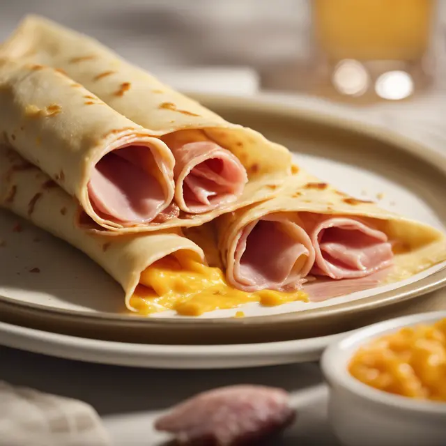 Foto de Ham and Cheese Crepes