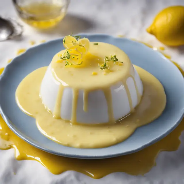 Foto de Lemon Pudding with White Wine Sauce